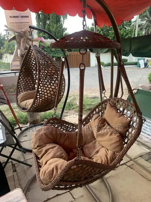 Modern Weaved 360 Swing Chair · Photo 1