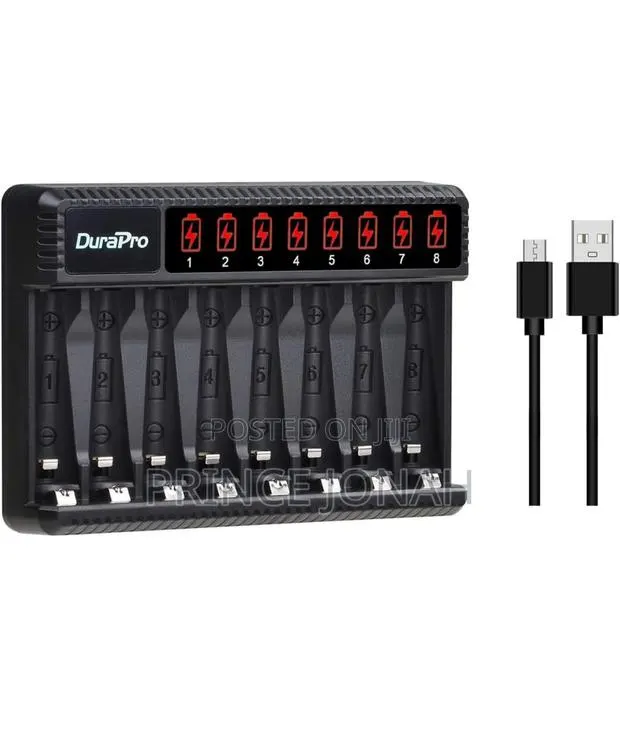 Durapro Rapid Smart LCD 8-Slots Usb Aa Aaa Battery Charger · Photo 1
