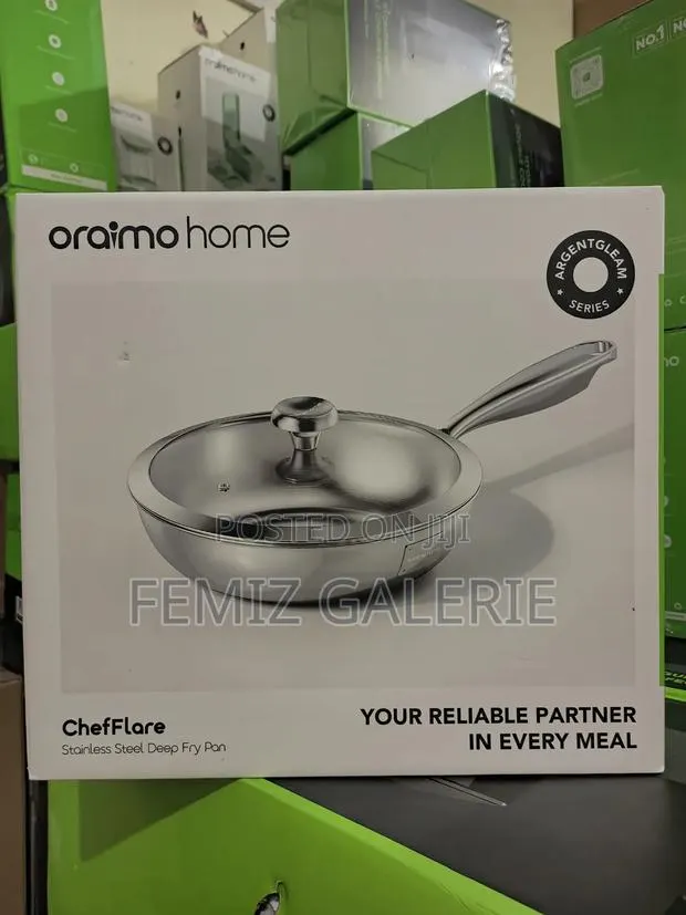 Oraimo Chefflare Durable Premium Stainless Steel Deep Fry Pan · Photo 1