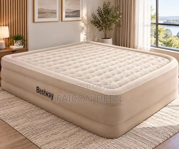 Portable Hotel Style Comfort ; Automatic Inbuilt Pump Double Air Bed · Photo 1