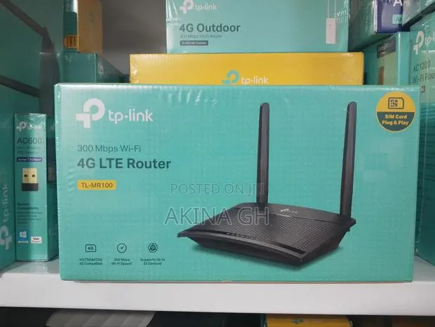 Tp-Link 4g Lte Wifi Router 300mb0s Tl-Mr100 · Photo 1