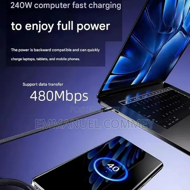 Type C to C Data Cable · Photo 1