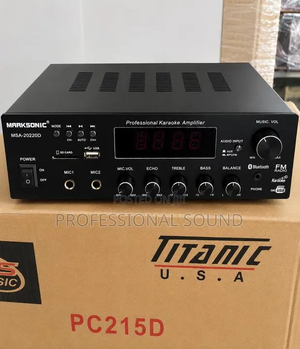 Marksonic Msa-20220d Professional Karaoke Amplifier · Photo 1