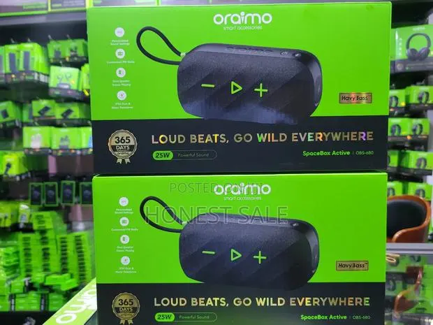 Oraimo Spacebox Active 25w Portable Speaker With Fm Radio Custom Eq · Photo 1