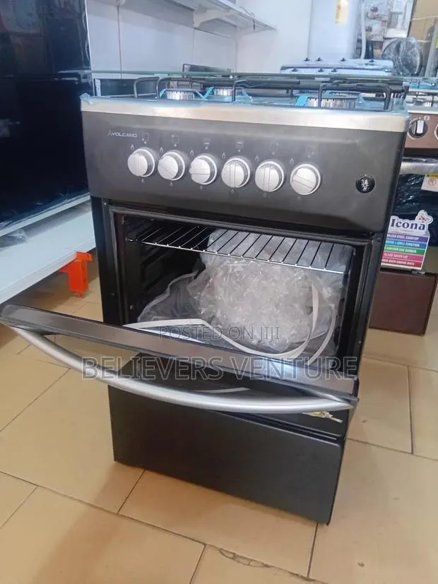 Volcano 4 Burners Glass Cooker – Premium Design for Modern Kitchens · Photo 1