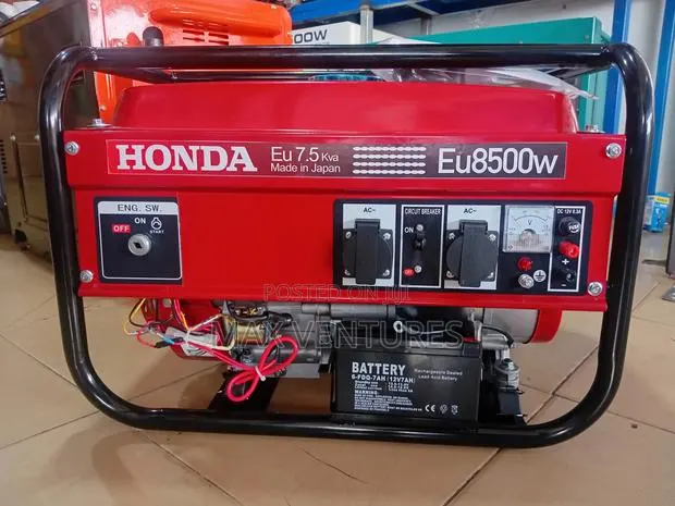 Honda 7.5kva Key Start Generator 8500watts Keeps the Lights On. · Photo 1