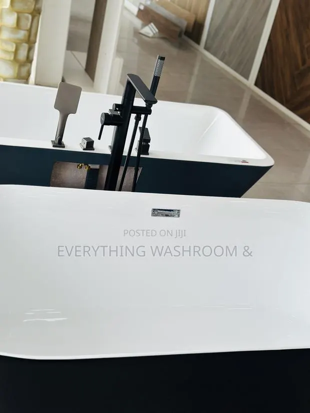 Free Standing Bathtub_black Bathtub_jacuzzi Bath With Standing Shower · Photo 6