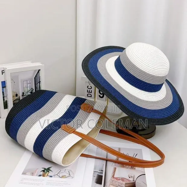 Stylish Woven Summer Hat and Tote Bag · Photo 1