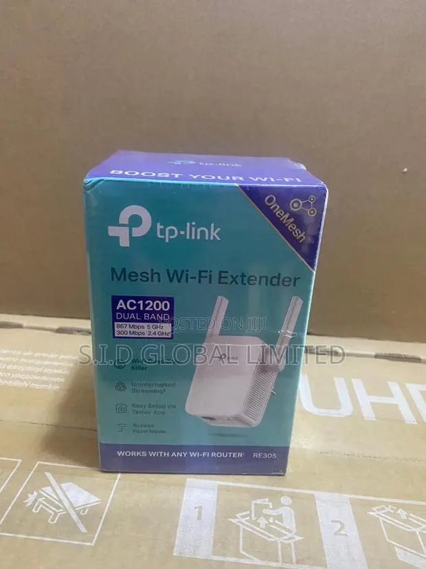 TP-Link Re305 Ac1200 Mesh Wifi Extender Dual Brand-Boost Starklink · Photo 1