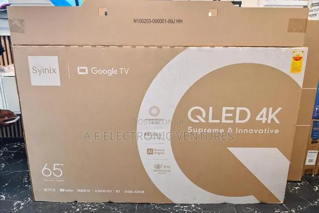 Syinix 65-Inch QLED Google Android Smart TV · Photo 1