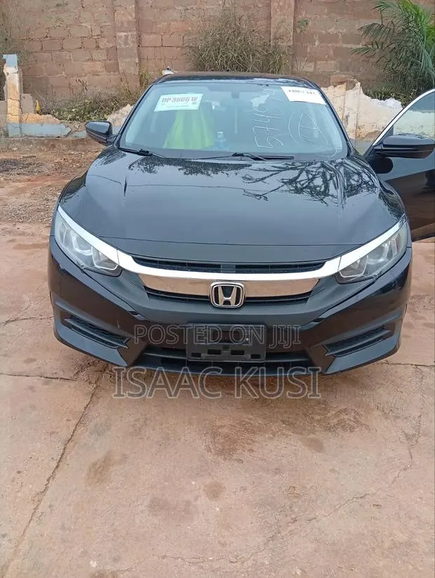 Honda Civic EX Sedan 2018 Black · Photo 1