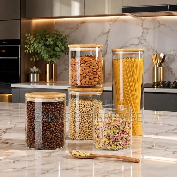 5set Airtight Glass Storage Jars · Photo 1