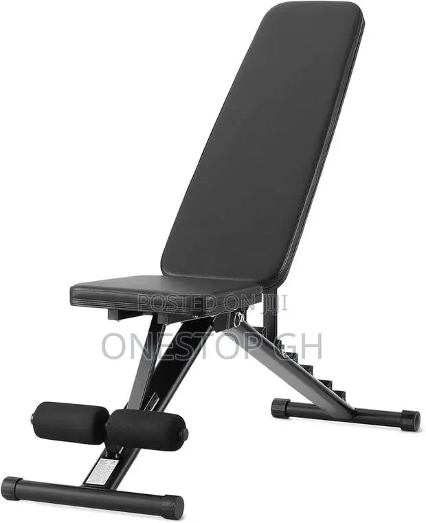 Adjustable Workout Weight Bench a Foldable and Padded Leg Rollers. · Photo 1