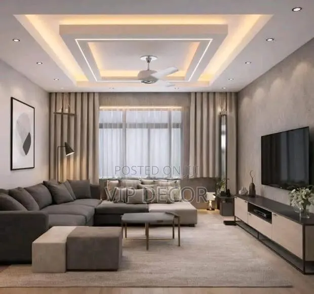 P.O.P and Plaster Board Ceiling · Photo 1