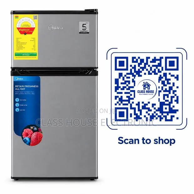 Midea 87ltr Fast Cooling Double Door Table Top Fridge · Photo 1