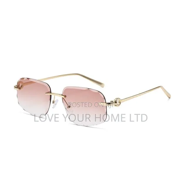 Luxury Rimless Square Fashion Sunglasses – Uv400 Premium Unisex Shades · Photo 1