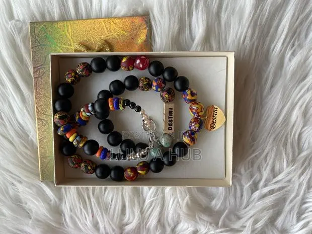 African Beaded Necklace and Bracelet Set(Customized) · Photo 1