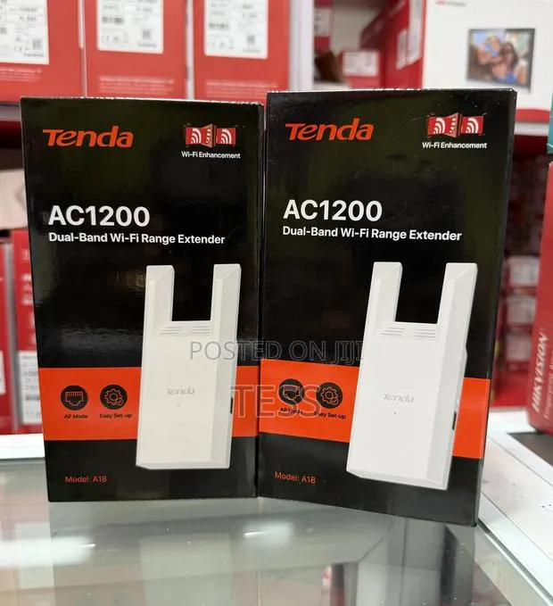 Tenda Wifi Range Extender Ac1200 Dual-Band A18 Advanced · Photo 1