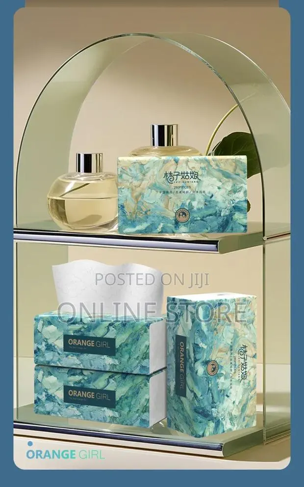 [12 Packs/Pack]orange Girl Household Toilet/Tissue Paper Napkins 280FX · Photo 1