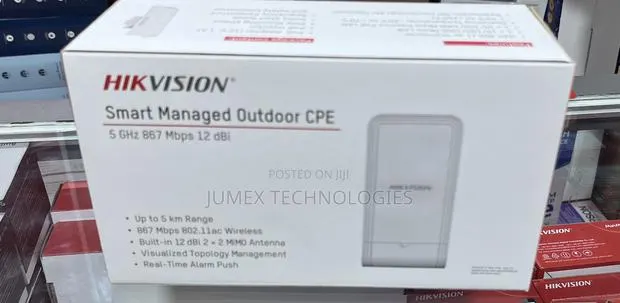 HIKVISION Smart Managed Outdoor CPE 5GHz 867 MBPS 12 Dani · Photo 1