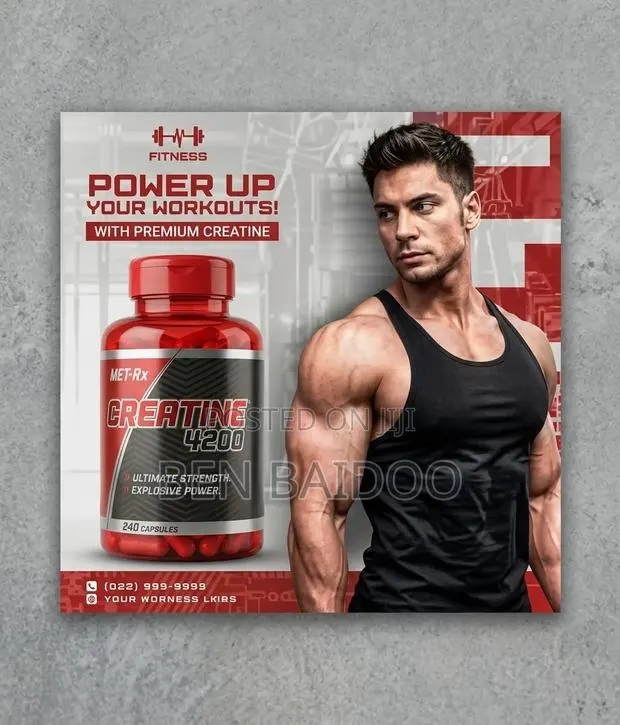 Creatine Capsule Supplement (Power Your Workout) · Photo 1