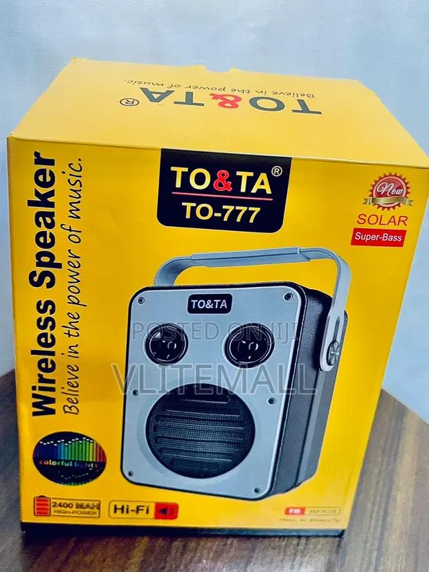 To Ta Solar Wireless Speaker ( to-777 ) · Photo 1