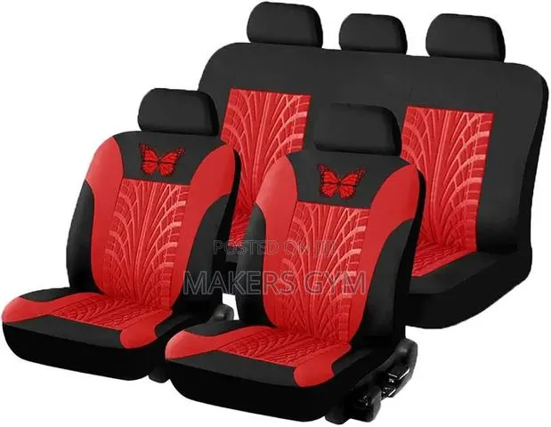 Car Seat Covers (Black and Red) Universal · Photo 1