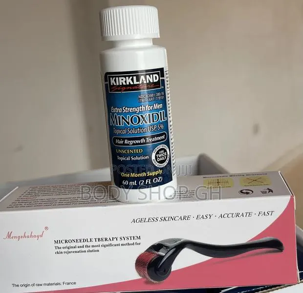 Undiluted Kirkland Minoxidil Derma Roller [Beard +Hairline] · Photo 1