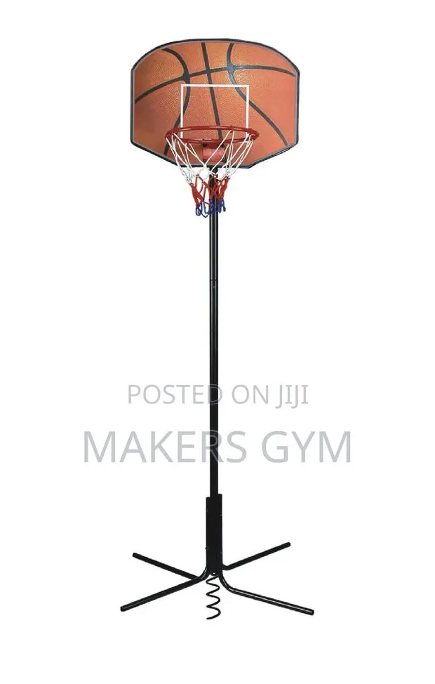 Adjustable Basketball Hoop - Portable Metal Stand Ball Pump · Photo 2