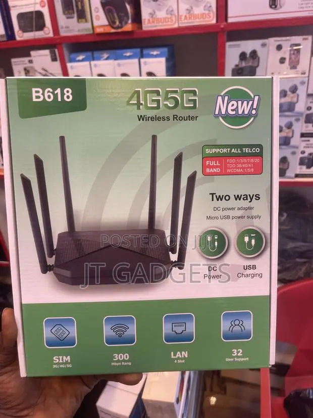 B618 4G LTE Wireless Router – Insert SIM, Get Wi-Fi! · Photo 1