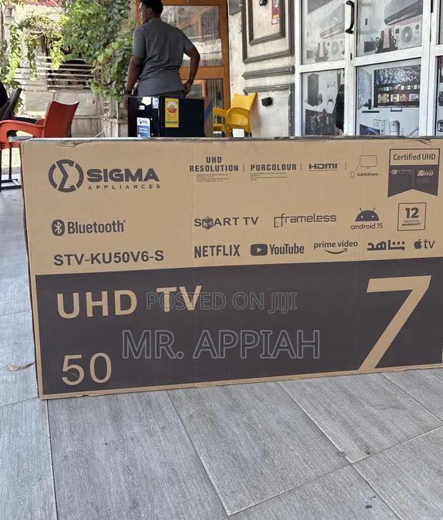 Brand New Sigma Sig-Ku50v6-S 50 Inch Uhd Smart Android Television. · Photo 1
