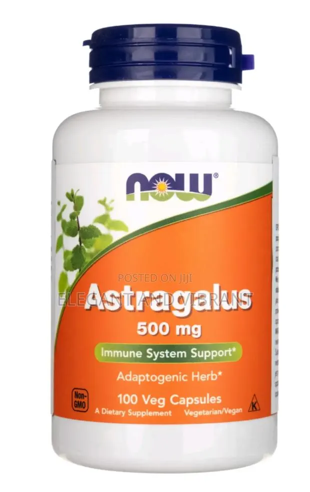 Now Foods Astragalus (Astragalus) 500 Mg, 100 Capsules · Photo 1
