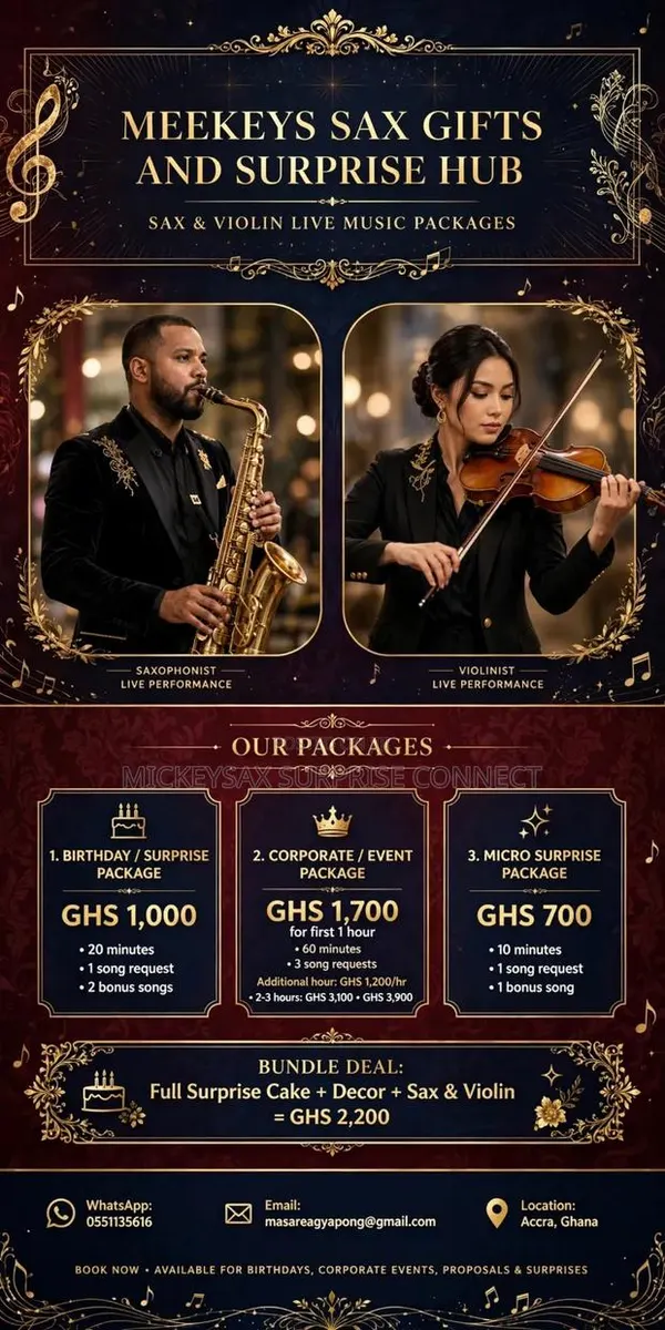 Violinist and Saxophonist · Photo 1