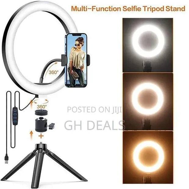 10" LED Selfie Ring Light Fill Light Adjustable Round Light · Photo 1