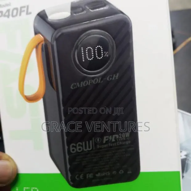40000mah Fast Charging Powerbank (Dual USB Output).