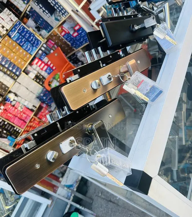 Security Door Lock With Black Handle Door Lock · Photo 1