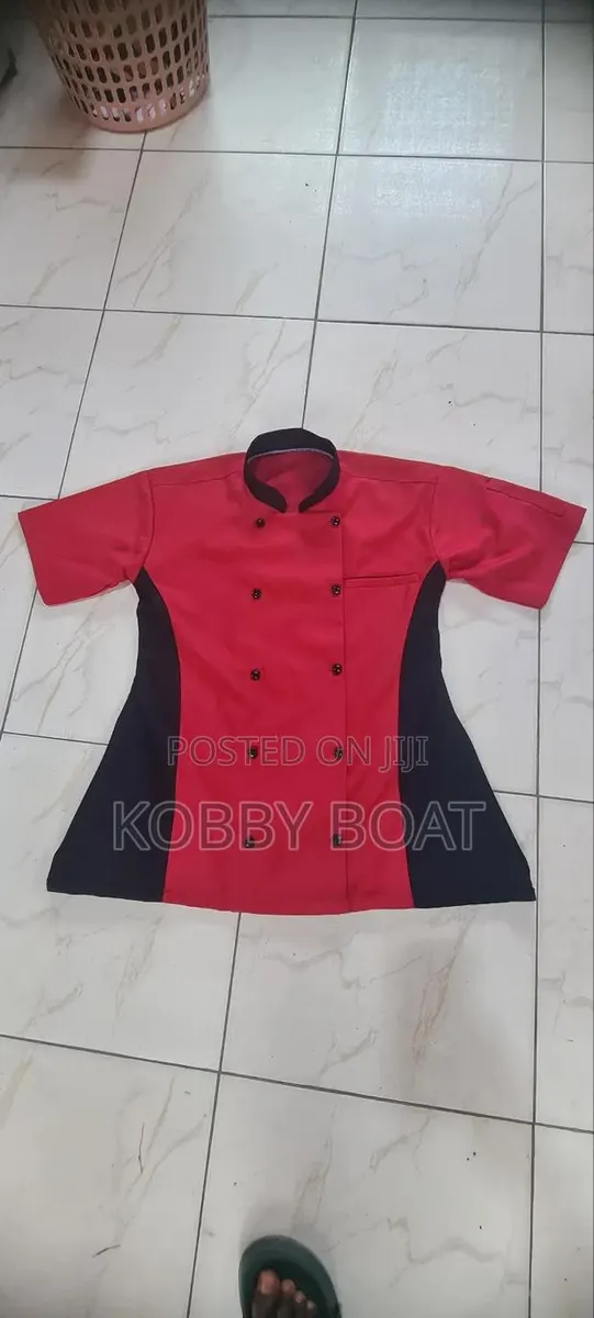 Blue and Red Chef Top Jacket · Photo 1