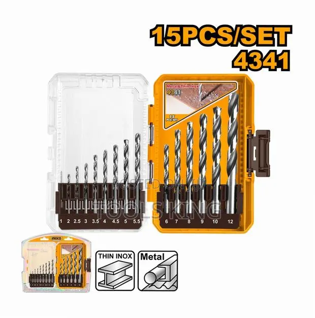 15 PCS 4341 HSS Drill Bits - Akdl51506 · Photo 1