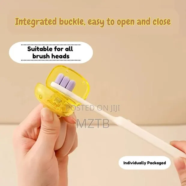 4pc Portable Toothbrush Cover Holder - Multicolor · Photo 1