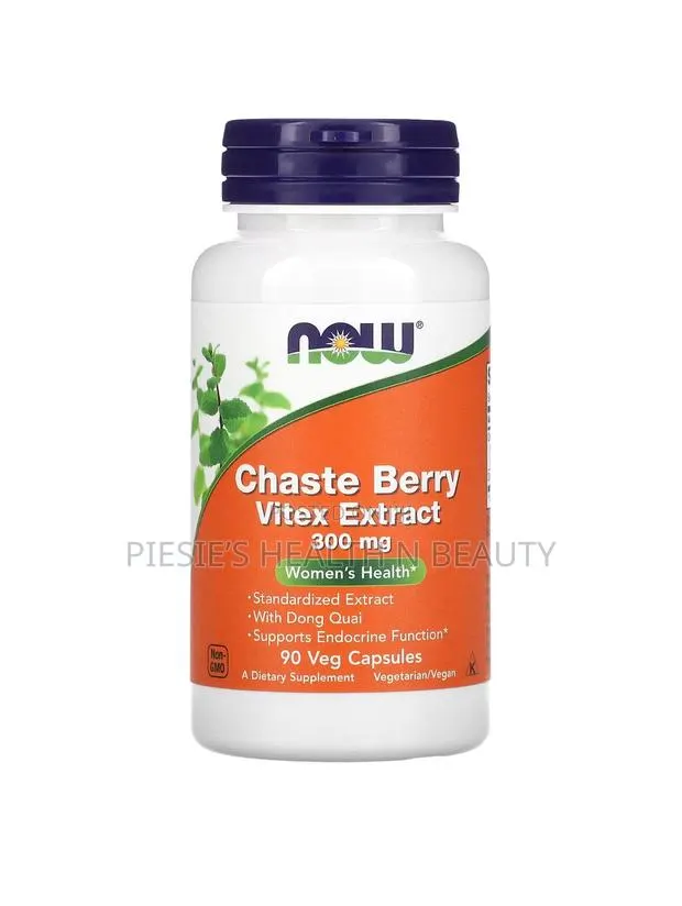 Now Chaste Berry Vitex Extract 300mg, 90 Capsules · Photo 1