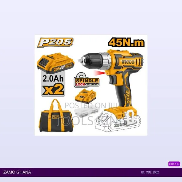 Cordless Drill 20v Ind With - Cdli2002 · Photo 1