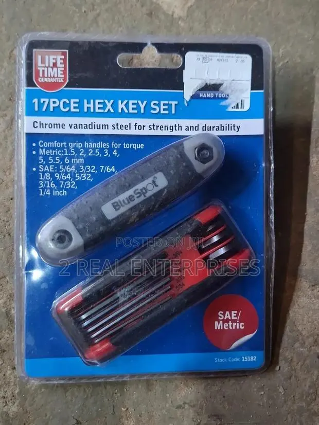 BlueSpot 17-Piece Folding Hex / Allen Key Set (Stock Code: 15182). · Photo 1