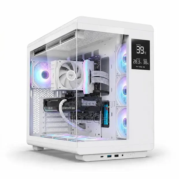Gaming PC Case With 4 Fans, Digital Display Panel and USB-c Port · Photo 1