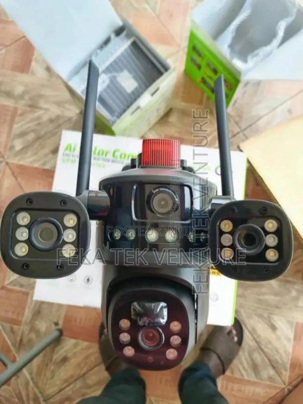 3 Screens PTZ Solar Security Camera 4g Sim · Photo 1