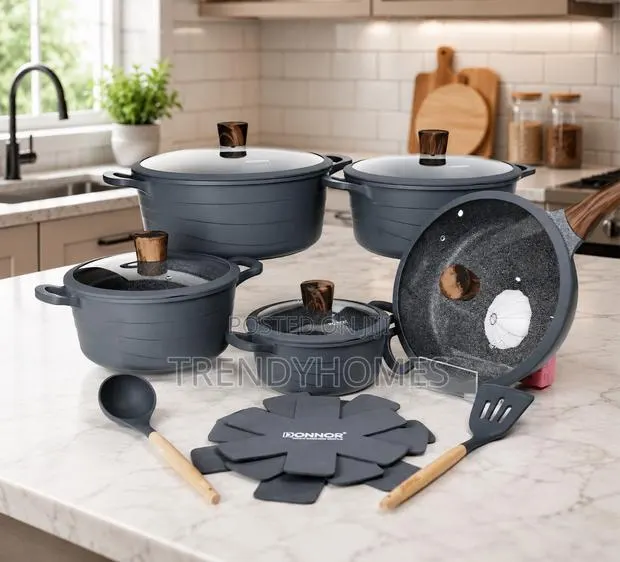15 Pcs Double Bottom Cookware · Photo 1