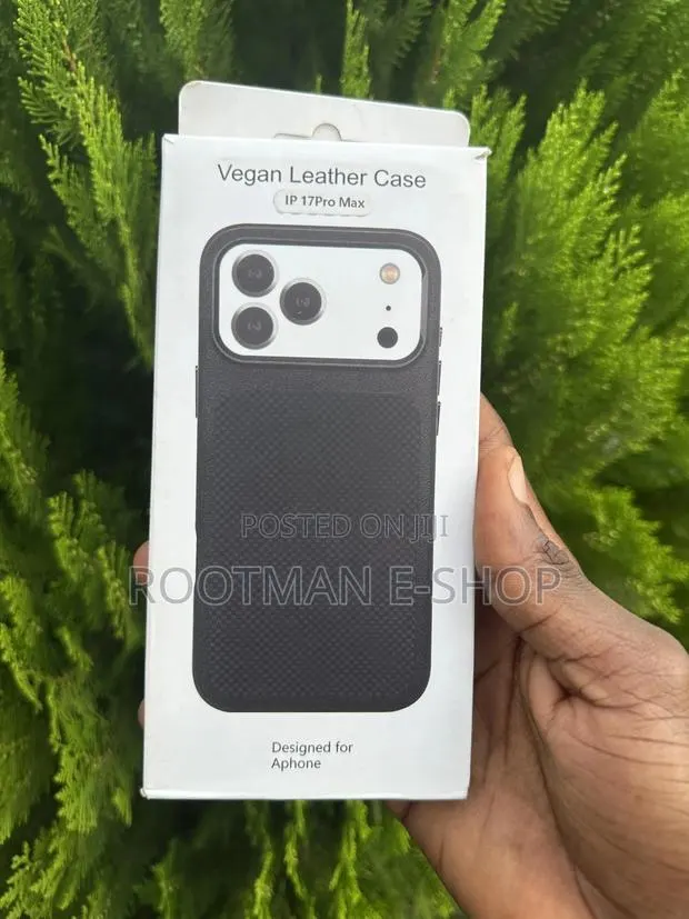 Vegan Leather Cases With Thick Bumper for iPhone 17 Pro Max · Photo 1