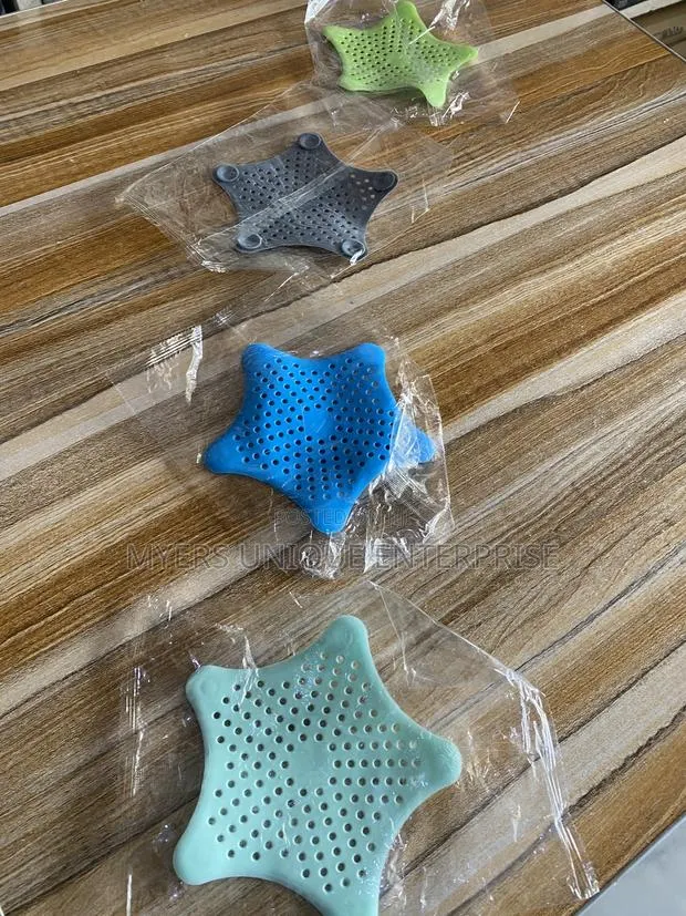 Universal Sink Drain Strainer - Star Silicone - Pack of 5 · Photo 1