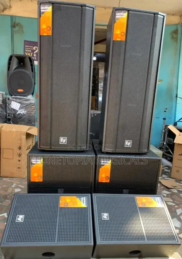 Electro-voice Pair Of Full Range, Single Bass And Stage Monitors · Photo 1