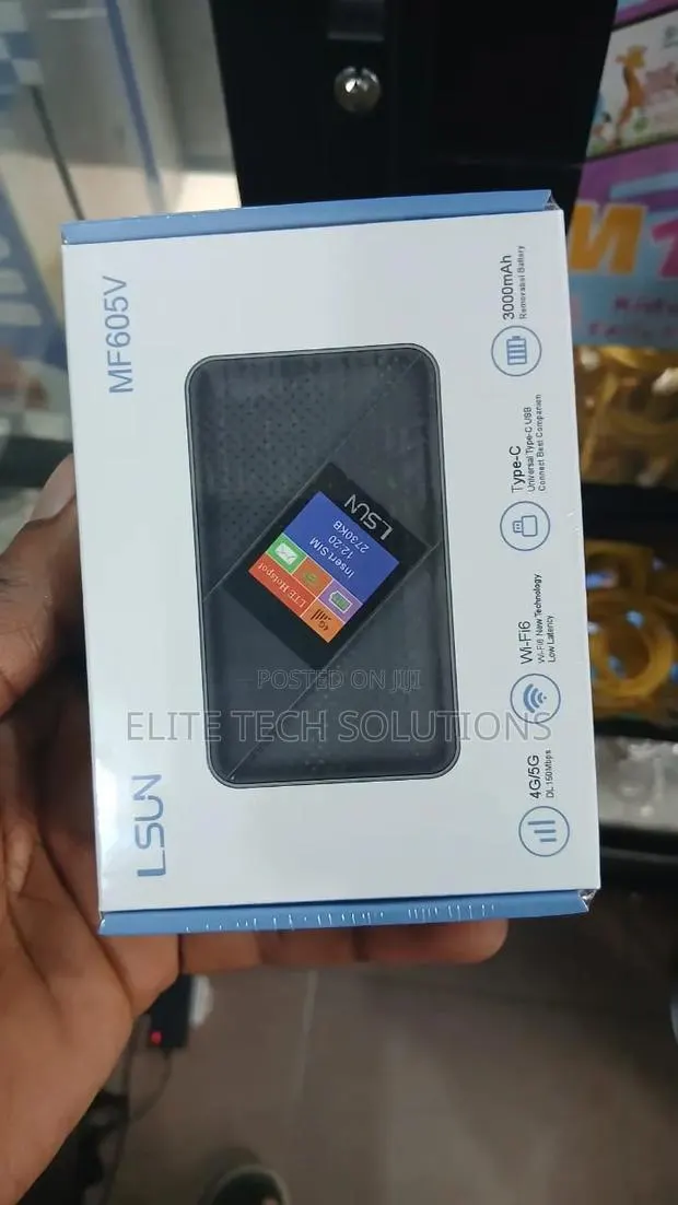 LSUN MF605V 4g/5g Portable WiFi Router – 3000mAh · Photo 1