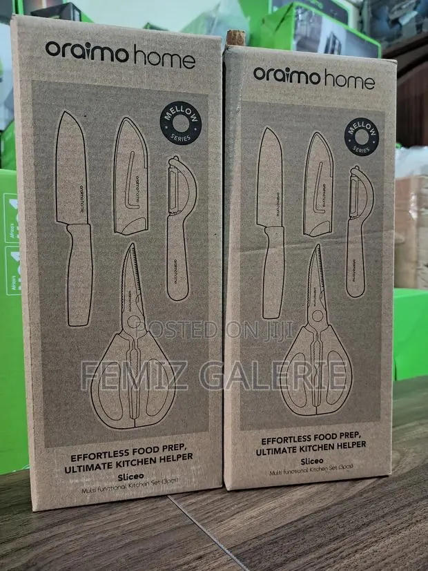 Oraimo Sliceo 3-Piece Carbon Steel Kitchen Set · Photo 1